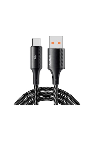 Essager 2 Metre 6a 120w Mega Hızlı Usb To Type C Şarj Data Kablosu, Akım,ısı Korumalı, Güçlü Kablo