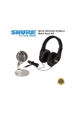 Shure Mv5a-Srh240a Bundle Mobil Kayıt Kiti