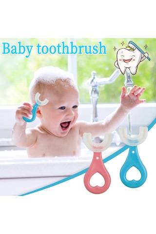 U Tipi Bebek Ağız Bakım Ve Diş Fırçası 5477