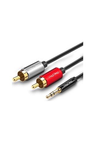 3.5mm Aux 2 Rca Ses Kablosu 2 Metre Sku: Smg8690010097439