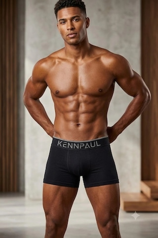 Kenn Paul Kennpaul Likralı Erkek Boxer 6 Adet Siyah