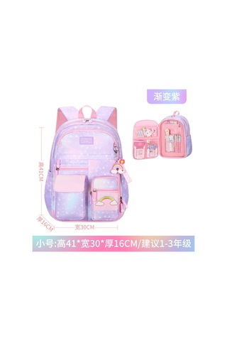 Reedark Kızlar İçin Hafif Ve Büyük Kapasiteli Prenses Çantası - Mor Renk Mor