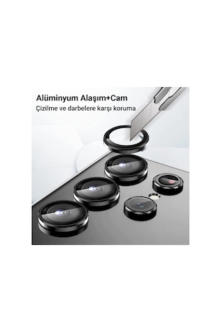 Samsung Galaxy Z Flip 5 Valdez Metal Kamera Lens - Krem - 100 Çok Renkli