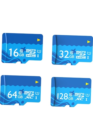 Monyee Netac P500 128gb Mikro Sd Kart - Uhs-1 Class10, 80mb/s Hızlı Okuma, Kameralar, Araç Kaydediciler İçin Dayanıklı Hafıza Kartı Deniz Mavisi