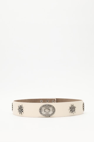 Desen Tokalı Korse Kemer Ekru Ss25kmr00006-02 Ekru