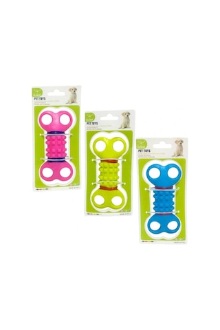 Nunbell 12 CM Yassı Kemik Köpek Oyuncağı Çok Renkli