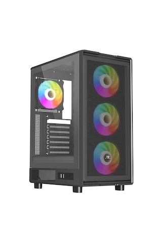 Powerboost 2-JBST-PBA601B 600W 80+ Mid Tower Oyuncu Bilgisayar Kasası