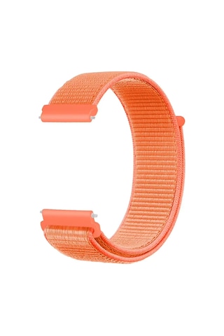 Caseonn Xiaomi Watch S1 Pro Kordon Hasır Kumaş Nylon Kayış Turuncu
