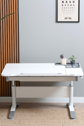 Sirius Basic Yükseklik Ve Eğim Ayarlı, Çekmeceli Bilgisayar Ve Oyuncu Masası, Çalışma Masası, Gri Gri