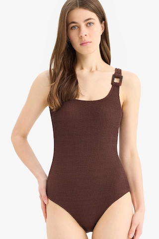 Defacto Regular Fit Bürümcük Mayo-fall İn Love T8005az25smbn341 Kahve