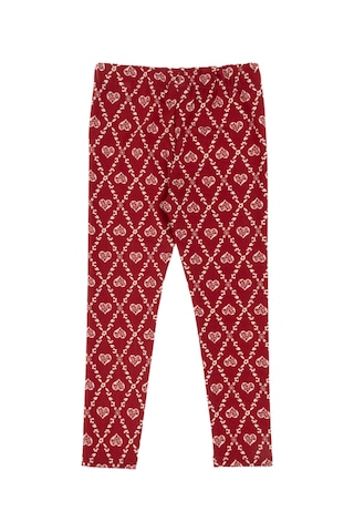 U.S. Polo Assn. Kız Çocuk Vişne Kalp Desenli İnterlok Eşofman Altı 50306278-VR223