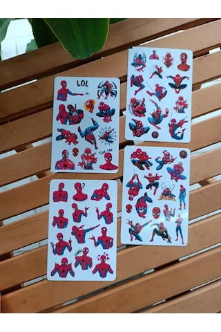 Spiderman Örümcek Adam Etiket Planlayıcı Telefon Sticker Set