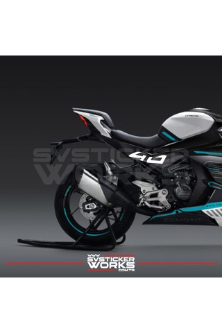 Cfmoto 450sr 40 Sticker Yan Plastik Sticker Etiket Yüksek Kalite Folyo Diğer