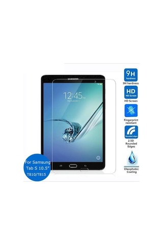 Samsung Uyumlu Galaxy Tab S2 T810 Kırılmaz Cam Ekran Koruyucu