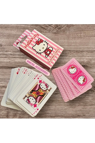 Hello Kitty Iskambil Poker Pişti Oyun Kartı