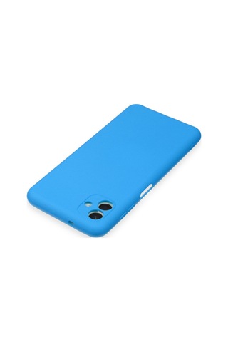 Galaxy A04e Kılıf Nano İçi Kadife Silikon - Mavi Çok Renkli