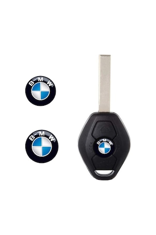 Bmw Için 3 Adet Araç Anahtar Logo Amblemi Çap: 11 Mm.Dir