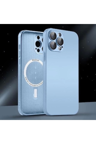 Apple Uyumlu iPhone 14 Pro Max Magsafe Ag Glass Buzlu Cep Telefopnu Kılıfı