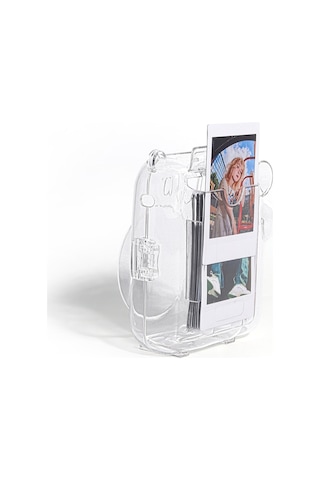 Fujıfılm İnstax Mini İçin Omuz Askılı 12 Kristal Sert Akrilik Kamera Kılıfı Dıy Pembe Grafiti Diğer