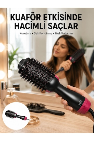 Fön Tarak 1200 W Saç Şekillendirici Saç Düzleştirici Saç Kurutma Yeni Nesil - Lisinya