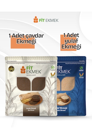 Fit Yulafli Lavaş Ekmeği 300gr Ve Çavdar Lavaş Ekmeği 300gr
