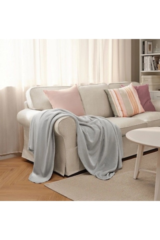 Ikea Slangramal Polar Koltuk Örtüsü Tek Kişilik 150 X 200 Cm Gri