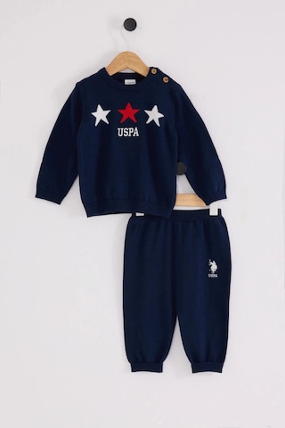 U.S. Polo Assn. Erkek Bebek Triko 2li Takım - Lacivert Lacivert