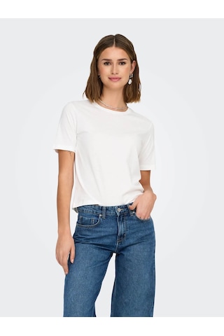 Only Jdyrex S/s Top Jrs Beyaz Kadın T-shirt 15344612 Beyaz