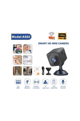 Yaozixa Ev Güvenliği Kamera: Kablosuz Wifi, Hd Gece Görüşü, Sesli Konuşma, Yeni Mini Kare Dvr Diğer