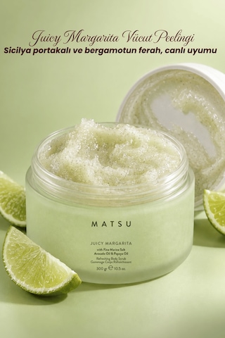 Juicy Margarita Ferahlatıcı Bergamot & Narenciye Vücut Peelingi 300 Gr