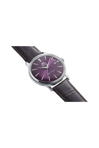 Orıent Ra-ac0032v30b Kurmalı Otomatik Deri Kahverengi Mor Kadran 41 Mm Erkek Kol Saati Metalik