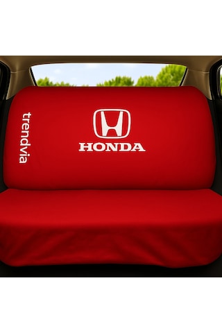 Honda Uyumlu Kırmızı Renk Penye Kumaş Oto Koltuk Kılıfı Takımı Ön Ve Arka Servis Kılıfı Seti