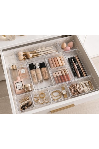 Selka Home 7 Parça Organizer Set Şeffaf