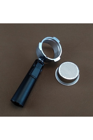 Monyee 51mm Alüminyum Kahve Makinesi Kolu + Filtre Kase, Ev Kullanıma Uygun, Dayanıklı Malzeme, Kol + Filtre Seti Siyah