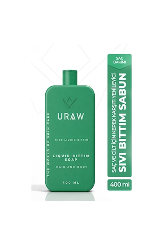 Uraw Saç Derisi Arındırıcı ve Kepek Karşıtı Sıvı Bıttım Sabunu 400 ML