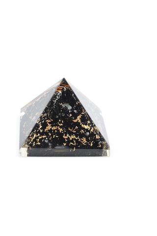 Hakiki Doğal Şungit Taşı Orgonit Piramit 30 Gram