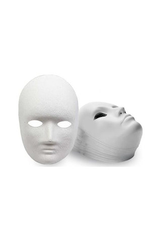 30 Adet Karton Boyanabilir Maske