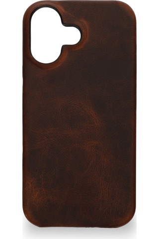Avra Hide Case Apple Uyumlu iPhone 17 Cognac Kiss