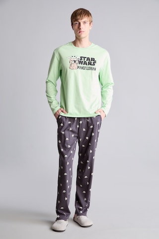 Defacto %100 Pamuk Star Wars-mandalorian Pijama Takımı Uzun Kollu Üst Uzun Alt F7497ax26augn693 Yeşil-gn693