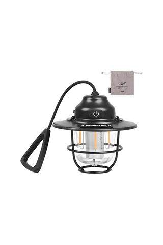 Shinetrip Akülü Kamp Lambası Taşınabilir Hung Işık Açık Retro Siyah