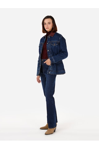 Colins Koyu Mavi Kadın Ceket Denim