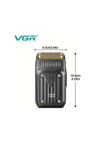 Dashanshop Vgr V-363 Erkekler İçin Profesyonel Şarj Edilebilir Kablosuz Elektrikli Tıraş Makinesi Black V363