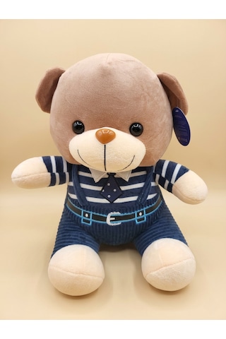Peluş Tulumlu Ayıcık 45 Cm Lacivert