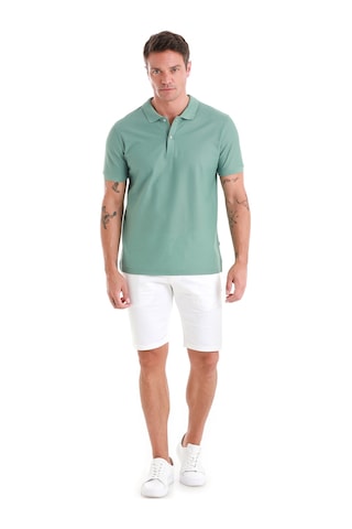 Hatemoğlu Yeşil Regular Fit Merserize Polo Yaka Pamuklu Tişört 35362024c021 Yşş Yeşil