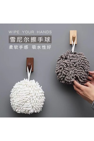 Ranyeek Ev Fıstığı Mutfak/banyo Absorban Ellik, Yüksek Kaliteli Kadife, Asılabilir, Yumuşak, Gri Renk, Günlük Kullanım İçin Pratik Araç