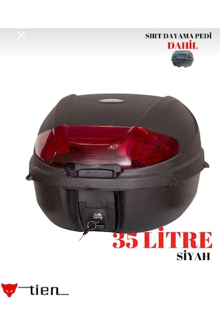 35 Litre Motosiklet Çantası Siyah