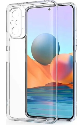 Xiaomi Redmi Note 10 Pro Uyumlu Şeffaf Kılıf Ultra Koruma Hassas İnce Tasarım -kamera Korumalı Beyaz