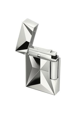 S.t. Dupont Ligne 2 Chrome Fire X Luxury Gümüş Puro Çakmağı 18610