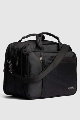 15.6" İnç Körüklü Evrak Bilgisayar Notebook Laptop Çantası Kse02 Siyah Siyah