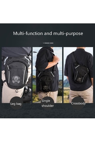 Wondernest Afıshtour Fm2034 2l Su Geçirmez Doğa Sporları Çanta, Bisiklet Bacak, Siyah, Kolay Taşınır Siyah